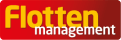 Logo „Flottenmanagement“ in Gelb und Rot.